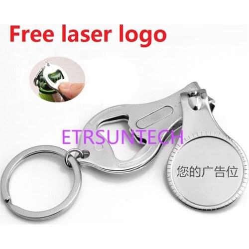 100Pcs Personalized Wedding Souvenir For Guests Customized Wedding Favor Nail Clipper Bottle Wine Opener Keychain Gift With Box