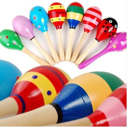 2018 High Quality Free Shipping Baby Wooden Rattles Bed Bell Baby Educational Toys Hand Bell For Wholesale Retail 2pcs Free Ship