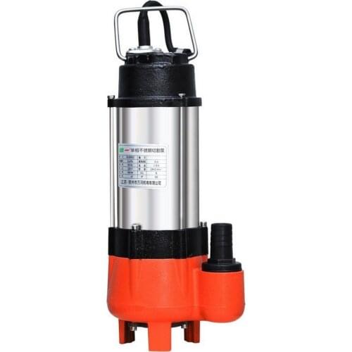 400W Submersible Pump 220V Non-blocking Submersible Dirty Water Pump Jet Pump Bore Sewage Garden Well Tank Cleaning Tool Bomba