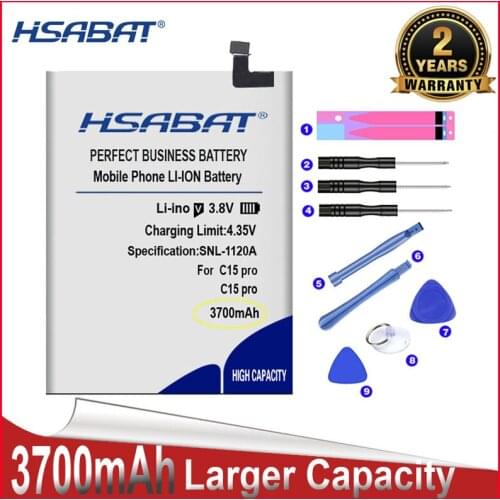 HSABAT 0 Cycle 3700mAh Battery for Oukitel C15 Pro High Quality Mobile Phone Replacement Accumulator