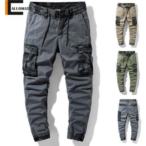 Autumn Cargo Pants Men Outdoor Army Tactical Military Casual Trousers Men Camouflage Multi-Pocket Classic Harem Joggers Pants