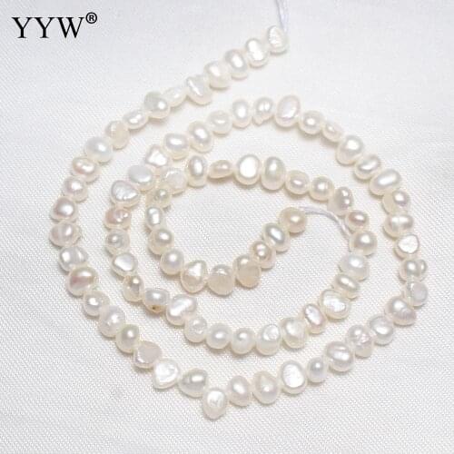 Cultured Potato Freshwater Pearl Beads natural white 3-4mm Approx 0.8mm Sold Per Approx 15 Inch Strand