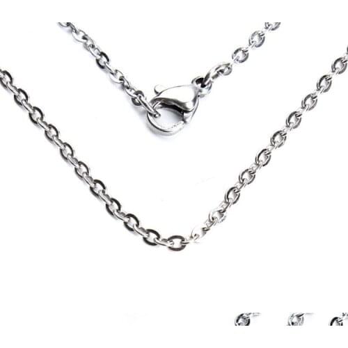 10Pcs/Lot 50cm Necklace Chains With Lobster Clasps For DIy Jewelry Findings Making Accessories Supplies