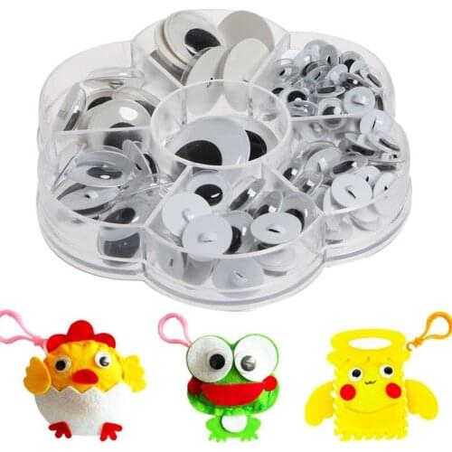 Children Love Interesting Optional Wobbly Wiggly Googly Eyes Toy Animal Scrapbooking DIY Craft 128pcs