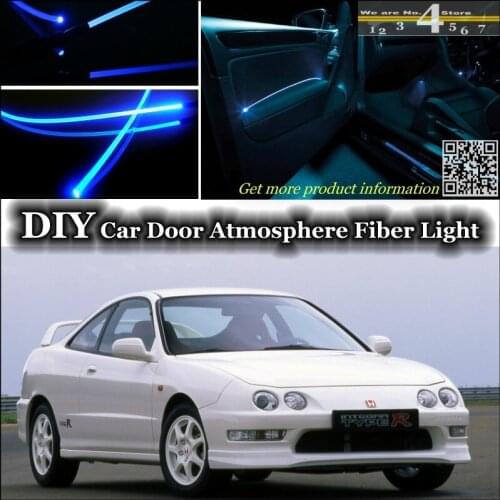 For Acura RSX For Rover 416i interior Ambient Light Tuning Atmosphere Fiber Optic Band Lights For Honda Integra Door Panel Refit
