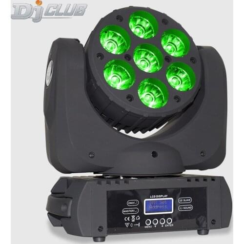 Moving Head 7X12 4In1 Lyre Wash Rgbw With Dmx512 Control Led Stage Lighting For Club Bar Dj Disco Weeding