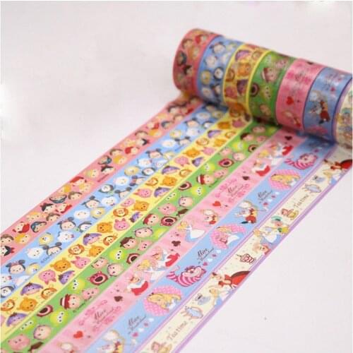 Photo Album Diary DIY Washi Tape Anime Disney Figure Mickey Mouse Minnie Toy Story Princess Ariel Mermaid Jasmine Cute Stickers
