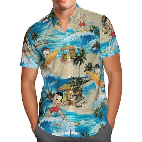 Surfriding 3D Beach Hawaiian 2021 Summer Mens Shirt Short Sleeve Shirt Streetwear Oversized 5XL Camisa Social Chemise Homme-110