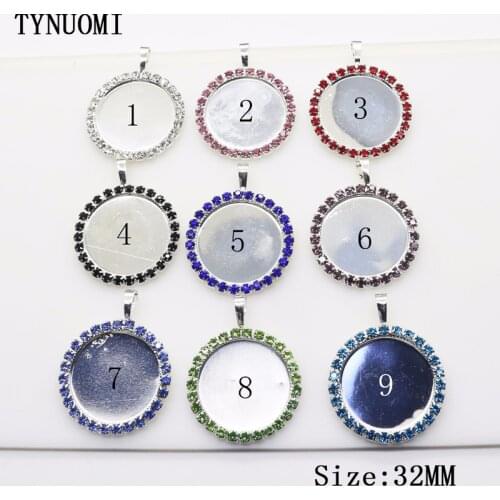 Hot 10pcs/lot32MM Round Metal Melon Button Clothing Sewing Crafts DIY Wedding Decoration Embellishment Buckle