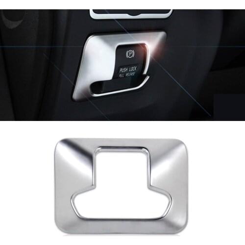 Chrome Plated Electronic Handbrake Button Panel Trim Cover for Volvo XC60 XC70 S60 S80 2011 2012 2013 2014 V60 2013 2014 2015