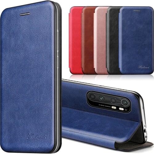 For xiaomi mi note 10 lite case leather flip magnetic Case For xiaomi note 10 pro 9 lite se 9T A3 wallet stand book phone cover