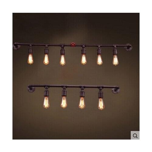 Loft Creative Retro Restraurant Bar American Country Industry Wall Sconces Iron Water Pipe Wall Lamp