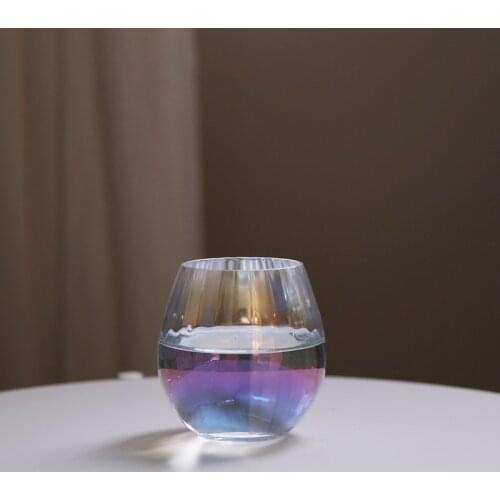 Lazzy house Round and rolling pumpkin pattern Colorful fairy Bling Dazzle Magic color water cup coffee cup