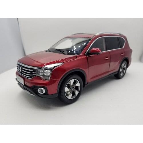 1:18 Diecast Model for GAC Trumpchi GS7 2017 Red SUV Alloy Toy Car Miniature Collection Gifts China Brand