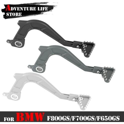 Motorcycle Aluminum Adjustable Folding Rear Foot Brake Lever Pedal For BMW F700GS F650GS F800GS Adventure ADV GS 800 F 700 650GS