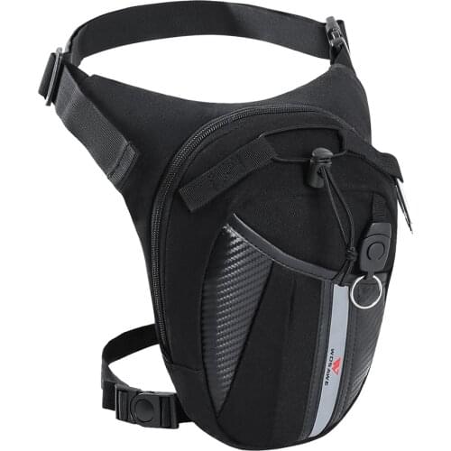 WOSAWE Motorcycle Leg Bag Fanny Pack Racing Waterproof Moto Cycling Tactical Waist Pack Airsoft Tactical Drop Leg Panel Utility