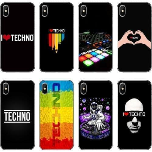 Techno Music TPU Soft Phone Case For Xiaomi Mi 11 Note 10 10T 9 9T 8 Pro A2 Lite A3 A1 Poco F1 F2 M3 X3 NFC