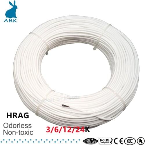 HRAG 12K 33ohm high quality carbon fiber heating cable floor heating wire electric hotline Non-toxic odorless warm heating cable