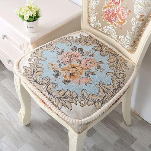 Winter Thicken Chair Cushion Quality Seat Cushions Can Be Fixed On Home 1pc Pad Office Sit Non-slip Chair Decor 44*46cm Cushion