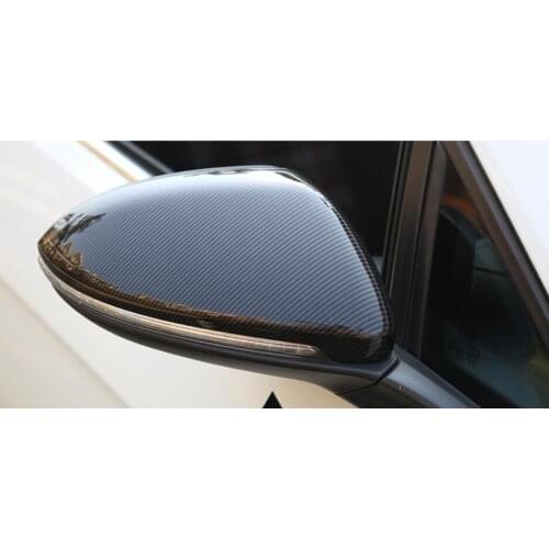 Full Replacement Carbon Fiber Car Side Mirrors Rearview Cover Trim For MAZDA 3 M3 Axela 2014 2015 2016