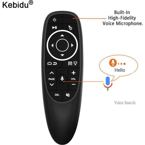 Kebidu G10 G10S Pro Voice Remote Control 2.4G Wireless Air Mouse Gyroscope IR Learning for Android tv box HK1 H96 Max X96 mini