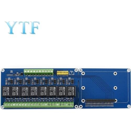 Raspberry Pi 4B/3B+ 8 way 5V relay module Expansion Board With Optocoupler Isolation Support PLC