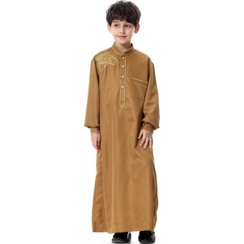 Middle East Teenage Boy Robe Clothes Plus Size Muslim Arab Boys Robe Islamic Abaya Islamic Clothing Mens Muslim Arab Long Sleeve