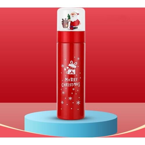 Portable Thermos Bottle Stainless Steel Vacuum Water Bottle Mug Christmas Gift For Kids Teens Trave Thermal Bottle 4 Types Santa
