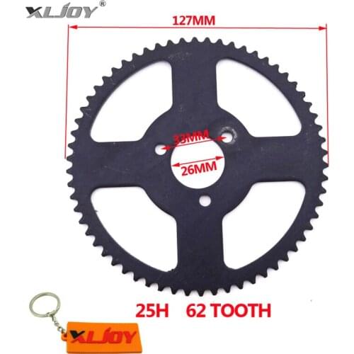 25H 62 T Tooth 26mm Rear Chain Sprocket For Chinese 47cc 49cc Mini Moto Pocket Dirt Bike ATV Quad Go Kart Scooter Motorcycle