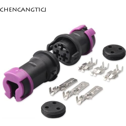 2 Sets 3 Pin Way Circular Waterproof Fog Lamp Socket Plug TE Male Or Female Connector For Toyota Mazda VW 813972928 813972927