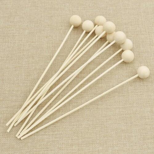 10pcs 3mm Round Wood Rattan Reed Oil Diffuser Refill Stick DIY Handmade Reed Diffuser Replacement Stick Home Decor