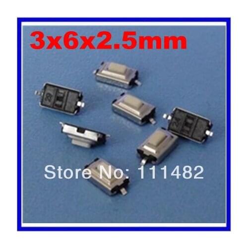 100pcs SMD Touch Switch 3x6x2.5mm 2 pins