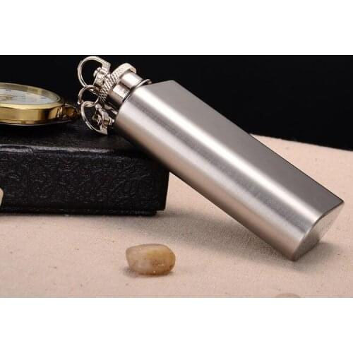 200PCS Hot Selling 1OZ 2OZ Mini Stainless Steel Hip Flask wine pot Alcohol Flagon with Keychain