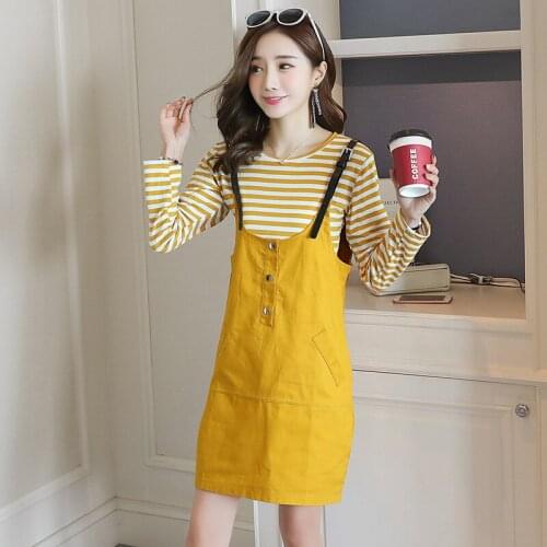 3146# T shirt + Nursing Dress Maternity Clothes Loose Stylish Dress for Pregnant Women Mom Breastfeeding Dress