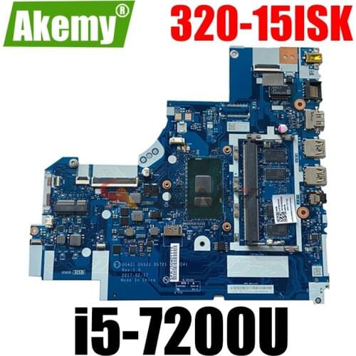 Akemy For Lenovo 320-15ISK 320-15IKB 320-17IKB Notebook Motherboard DG421 DG521 DG721 NM-B241 i5-7200U RAM 4GB Tested testing