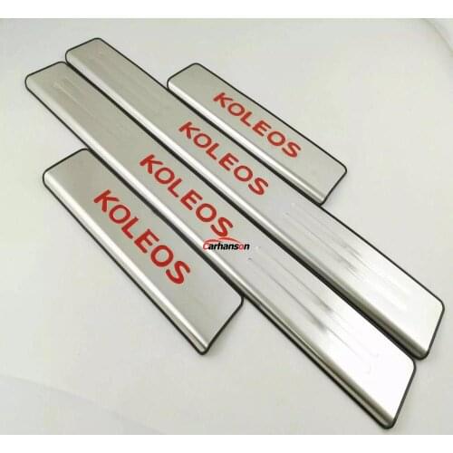 Car Accessories Styling For Renault Koleos Door Sill Stainless Steel Pedal Cover Protector Guard Trim Car Sticker 2017 2018 2019