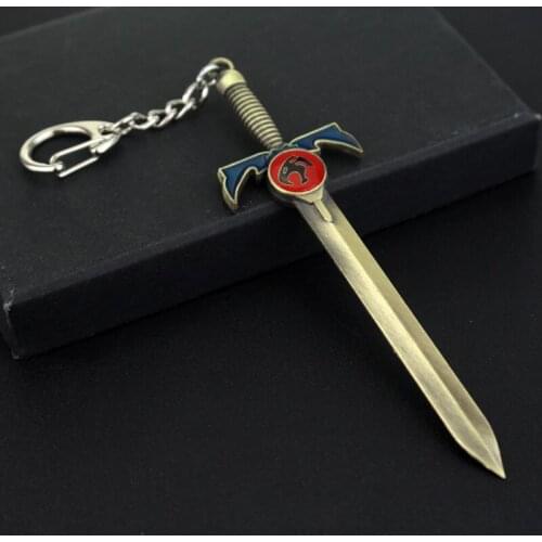 New Hot Thundercats Keyring 12cm Length Weapon Model Keychain For Fans Car Key Holder Souvenirs Accessories