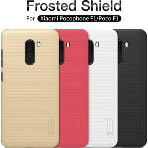 NILLKIN for Xiaomi Pocophone F1 Case Pocophone F1 Cover Frosted Shield Hard Plastic Back Cover Phone Cases