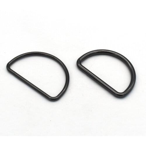 D Ring Gunmetal D Buckle Belt Buckle Webbing Hook Making Hardware Key Fob Charm Jewelry Leather Purse Handbag Accessories