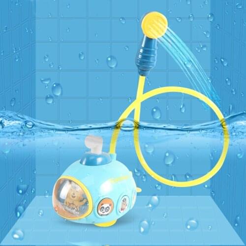 Baby Shower Submarine Toys Infant Electric Shower Head Sucker Baby Accessories Water Games Bath Water Shower Toys