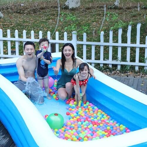 Kids inflatable Pool High Quality Childrens Home Use Paddling Pool Large Size Inflatable Square Swimming Pool for baby Family