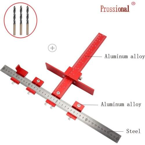 Top Woodworking Tools Detachable Hole Punch Jig Tool Center Drill Bit Guide Set Sleeve Cabinet Hardware Locator Wood Drilling