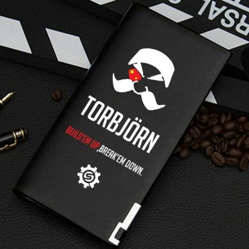 Torbjorn Lindholm wallet Build em up purse Game short long leather cash case Money notecase Change burse bag Card holders