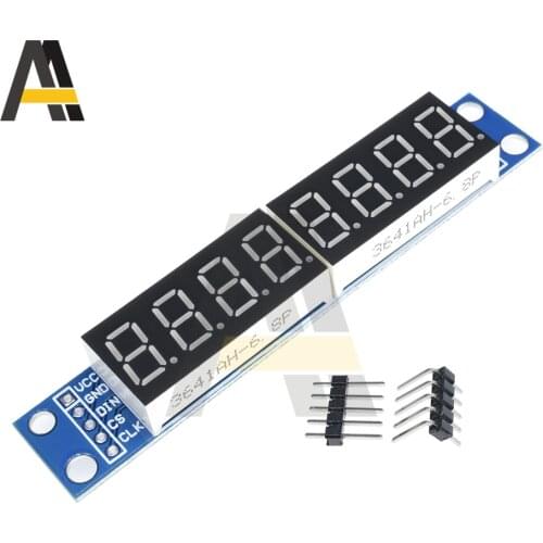 1pcs MAX7219 LED Dot matrix 8-bit digital tube display control module 3.3V 5V microcontroller serial driver 7-segment