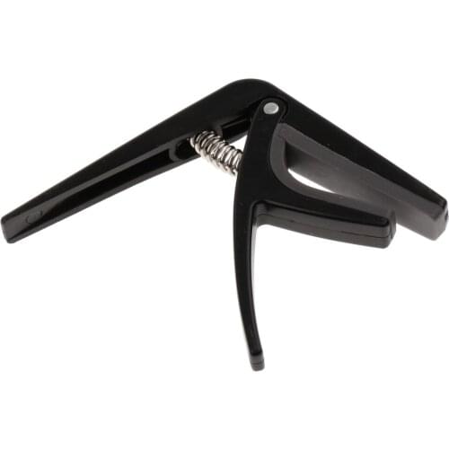 Ukulele Guitar Capo Tuner Trigger Quick Change Clamp Parts Accessory Black
