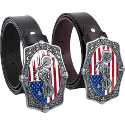 Motorcyclists Fashion Mens Womens belts European American Popular Locomotives Dedicated Punk Rider Couple Belts