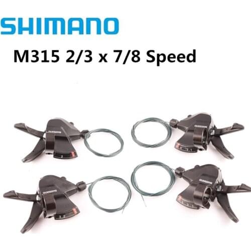 SHIMANO Altus SL-M315 2X7 2X8 3x8 3x7 14 16 21 24 Speed Shifter Trigger Set Rapidfire Plus w/Shifter Cable Update From M310