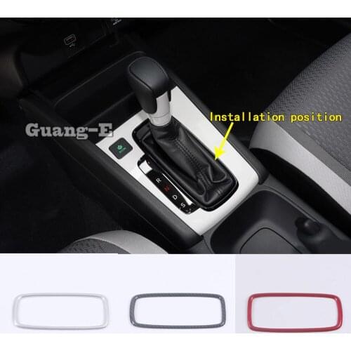 Car Styling Sticker ABS Inner Middle Front Shift Stall Paddle Cup Frame Trim Molding For Honda Fit Jazz 2020 2021