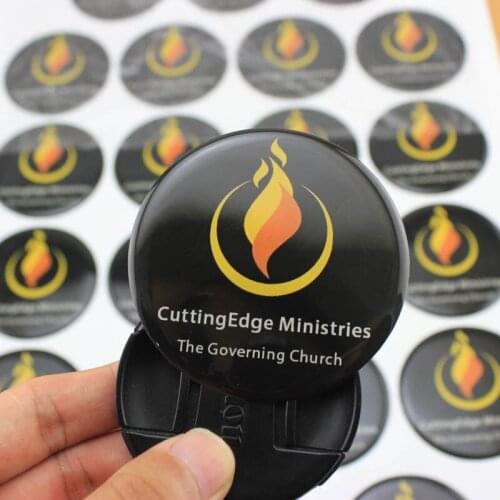 Customized Small epoxy resin labels with 3M glue on back