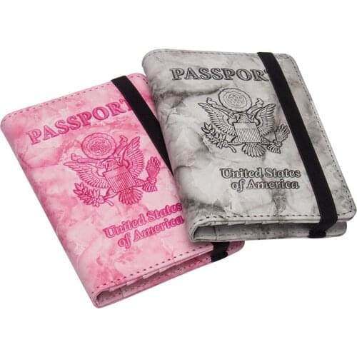 New USA Passport Cover men Women American Passport Holder United States Case for Passports Case Passport Wallet for travel